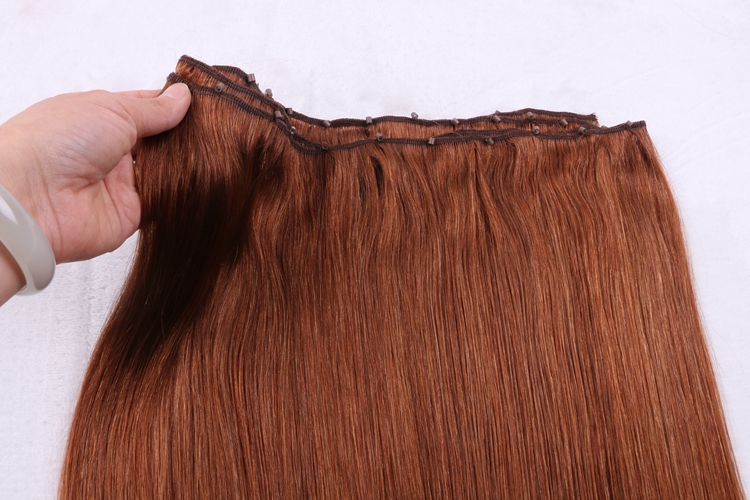 18″ Silky Straight Micro Bead Ez Weft Hair Extensions Light Auburn 30 Blessing Hair And Beauty 